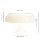 Mushroom Lamp | Cool Retro Living Room Decor (white)