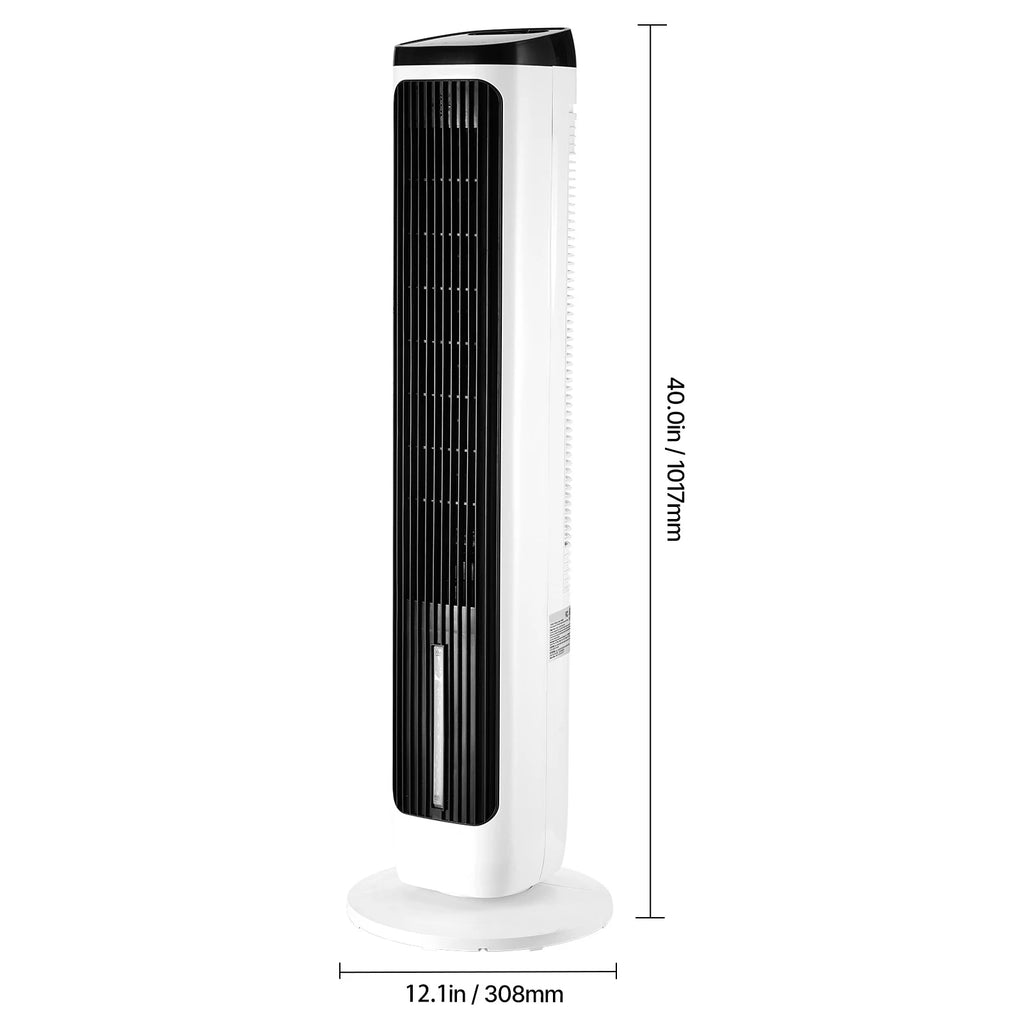 VEVOR Tower Fan 23.3ft/s Velocity Quiet Floor Fan  70° Oscillating Fans for Indoors with 9 Speeds 4 Modes  24H Timer for Bedroom