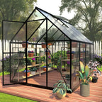 6 x 8 FT Polycarbonate Greenhouse,