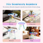 Round Iridescent Side Table
