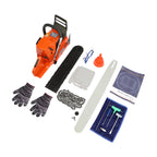65cc 2-Cycle Gas Powered Chainsaw 24-Inch Guide Bar 3.4KW Gasoline Power