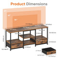 63IN Wooden Tv Stand For Up To 75 Inch TV Entertainment Center