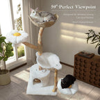 Large Cat Tree Tower with Scratching Post
