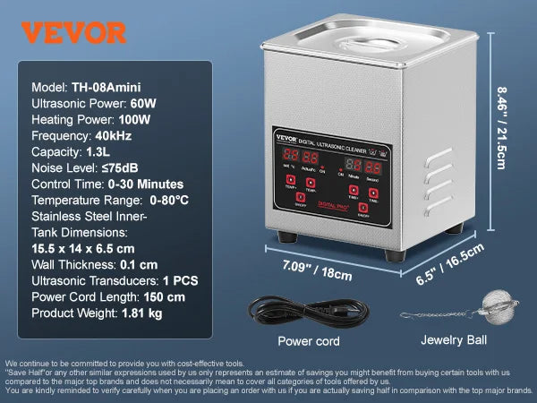 2L 3L 6L 10L 22L 30L Ultrasonic Cleaner Stainless Steel