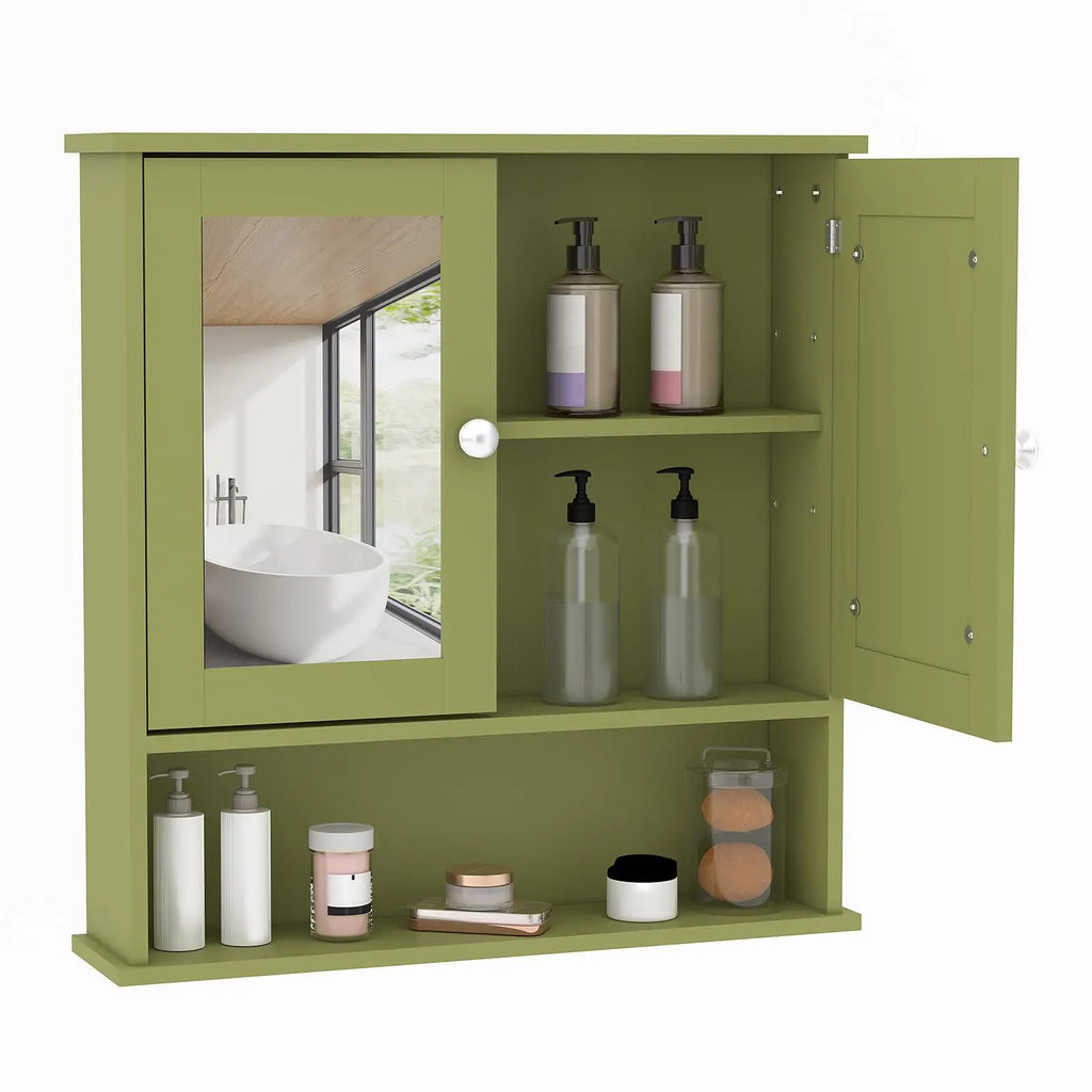 Wall Mounted Medicine Cabinet With Mirror,