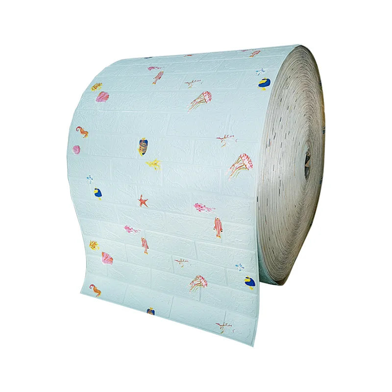 10M stickers Self-Adhesive Panels 3D Soft Crash Foam Wallpaper Imitation Brick Wall Stickers