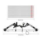 Right Handed Compound Bow Kit Adults and Teens Compound Bow Archery Hunting Equipment with 12 Arrows 30-55lbs Adjustable