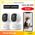 2PCS Upgrade Camera Pet & Baby Surveillance Motion Capture 5G/2.4GHz, View Remotely 360° Night Vision Pan & Tilt 2-Way A