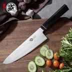 8 Inch Hand Forged Kitchen Knife for Meat & Vegetables, G10 Handle with Sandalwood Box