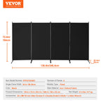 3/4/6 Folding Privacy Screen and Portable Freestanding