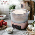 COOK WITH COLOR 3L Glass Low Carb Rice Cooker-Makes 6 Cups Cooked