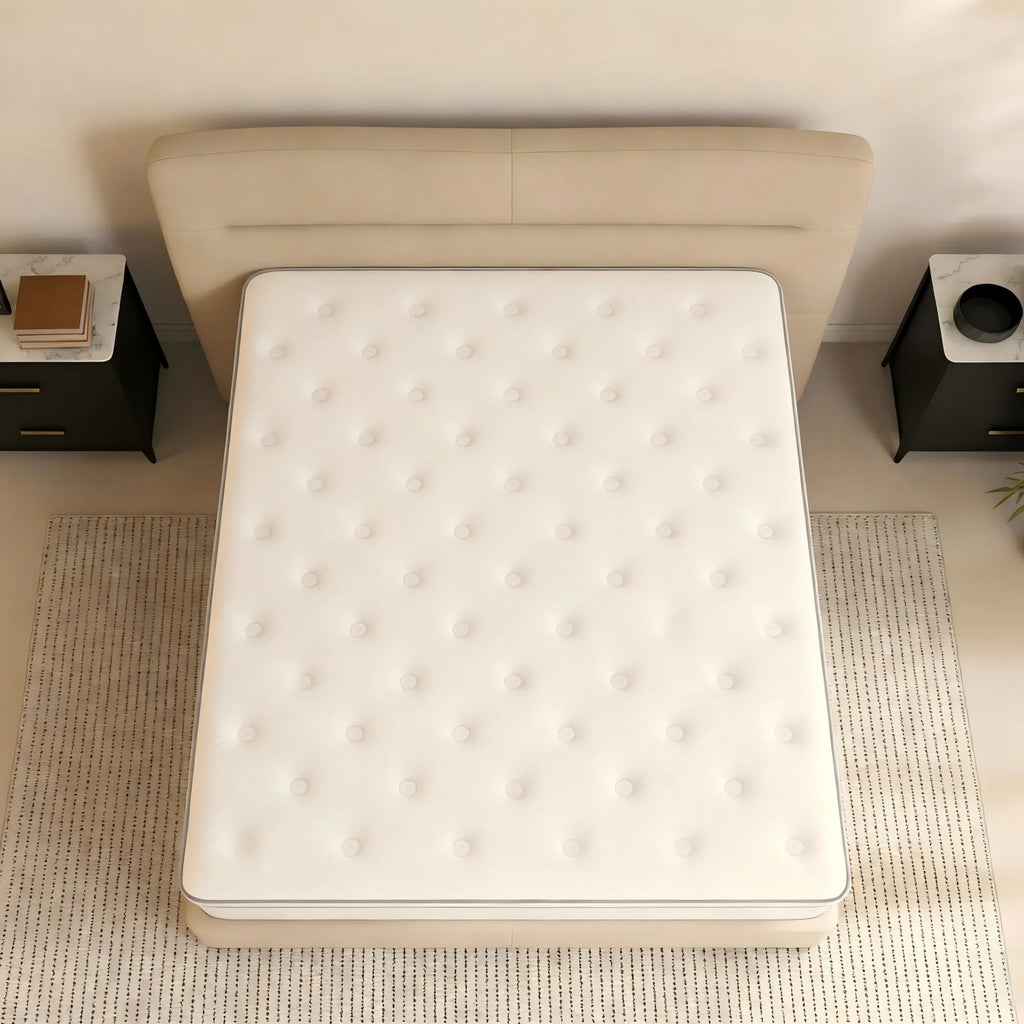 12 Inch Queen King Full Twin Mattress in a Box with  Memory Foam & Pocket Springs, Motion Isolation, Pressure Relief