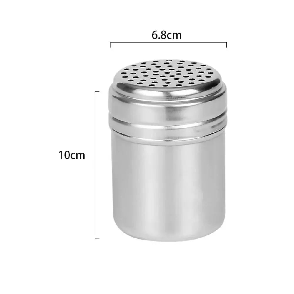 Multi-purpose Stainless Steel Seasoning Jar Salt Sugar Bottle Rotating Cover