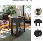 Tyler Creek Chair Side End Table, Smooth-gliding Drawer
