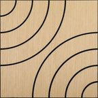 Acoustic Sound Absorbing 3D Wood Slat Self-Adhesive Peel and Stick Wall Panels Set of 4 for Interior Noise Reduction