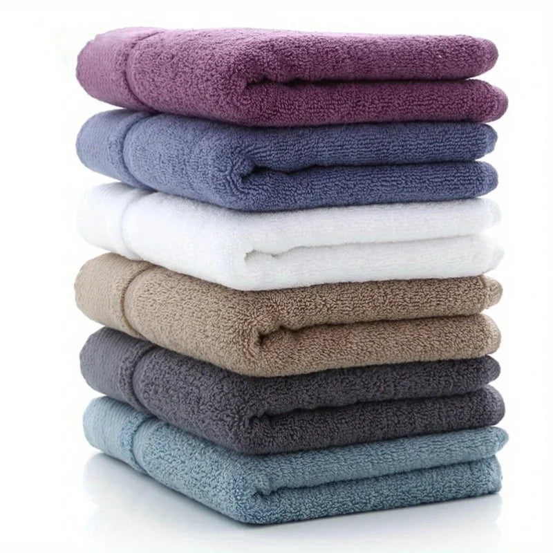 Solid Color Cotton Super Absorbent Hand andFace Towel