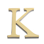 26 English Letters Wall Sticker 3D Mirror Acrylic Gold