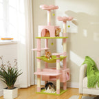 Multi-Level Cat Tree Tower with Scratching Posts&Board