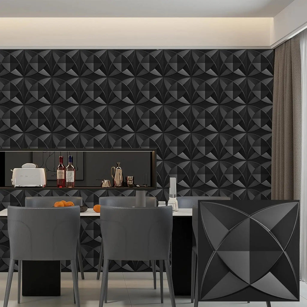 30 pack 3D wall panel. PVC flower textured wall panels. 11.8x11.8 Double-Sided Tape.