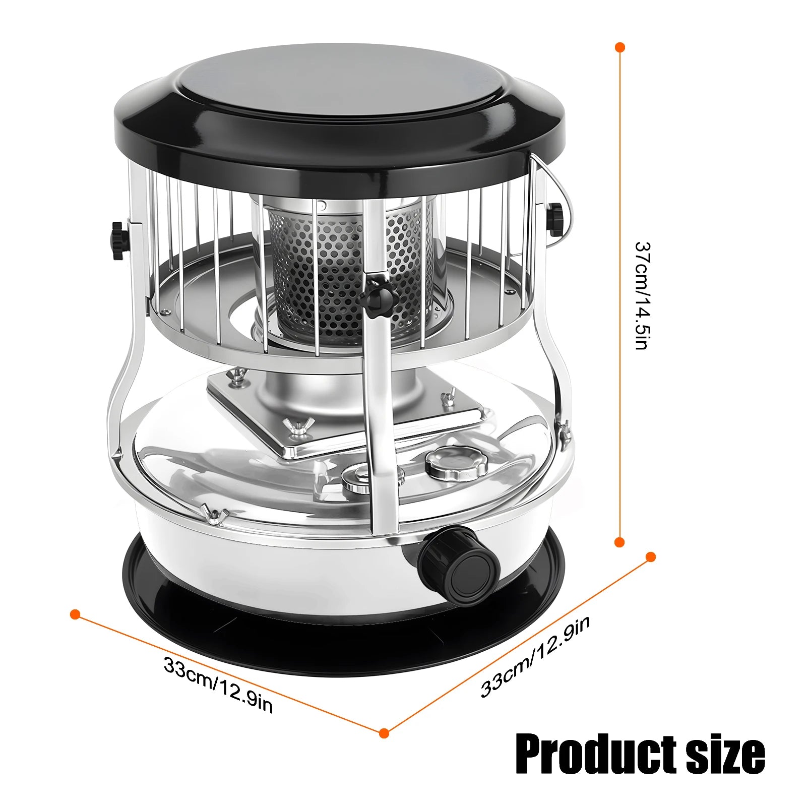 Kerosene Heater, Portable Indoor Kerosene Radiant Heater Kerosene Stove for Camping, Hunting, Cooking