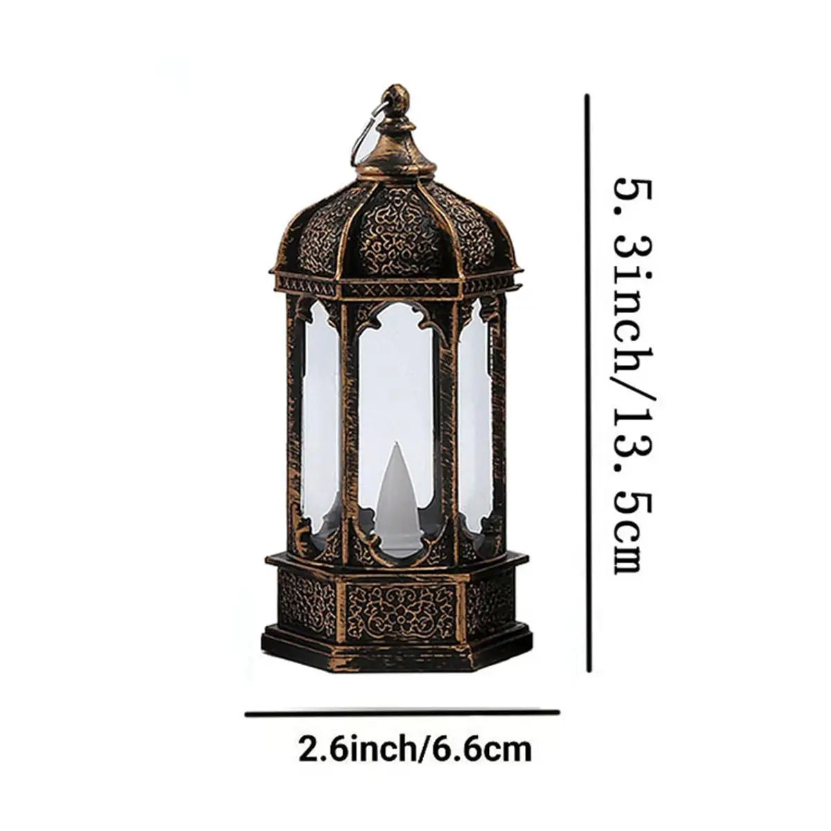 Battery Powered Led Candle Lantern Vintage Light Hanging Lamp Night Table Hand For Decoration Atmosphere Party Lighting Lanterns