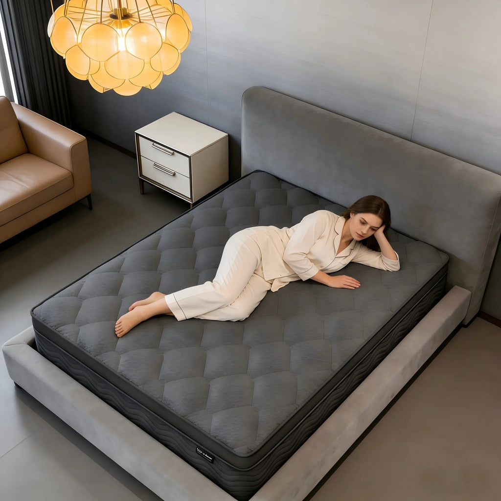 King Queen Full 12 inch Premium Hybrid Mattress in a Box with Back Lumbar Support, Pocket Spring Bed for Motion Isolation