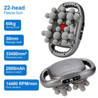 16-Head Fascia Gun High-Frequency Vibration Body Massage Gun Back and Waist Massager Neck Shoulder Massager Muscle masajeador