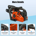 25.4cc Top Handle Chainsaw, 2-Stroke Engine