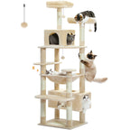 Multi-Level Cat Tree Tower with Scratching Posts&Board