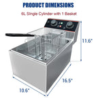 Commercial Electric Deep Fryer with Baskets