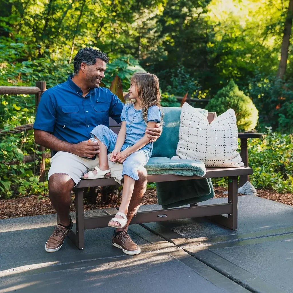 Outdoor Convertible Bench, 55 Inch