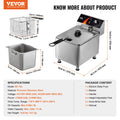 Electric Countertop Fryer with Basket 11.6Qt