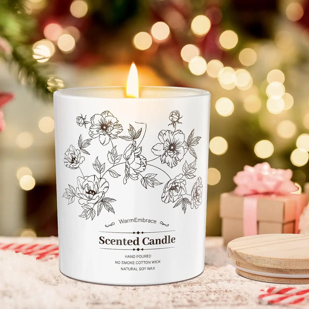 Deluxe Vanilla Coconut Soy Wax Candle, 8 Oz