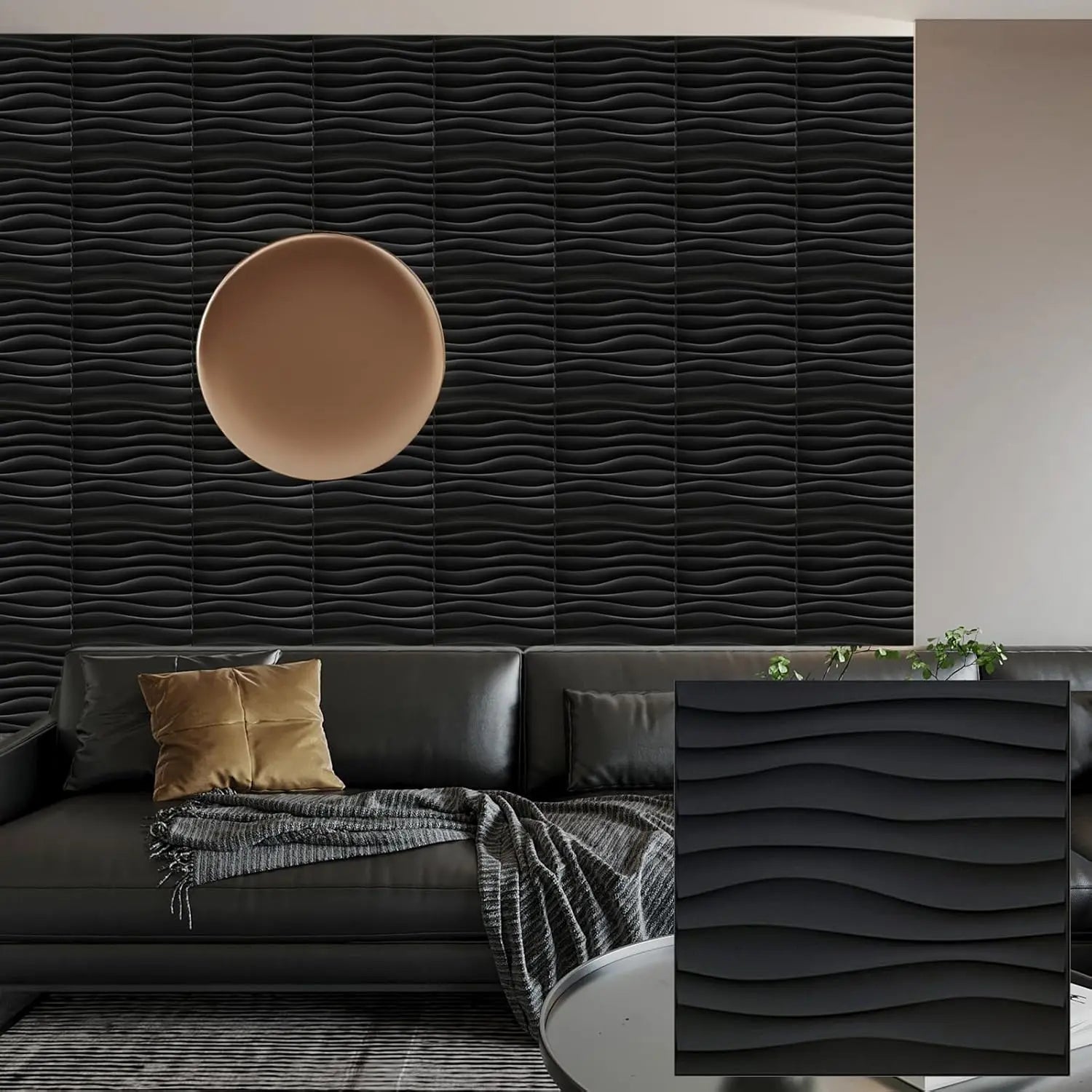 30 pack 3D wall panel. PVC flower textured wall panels. 11.8x11.8 Double-Sided Tape.