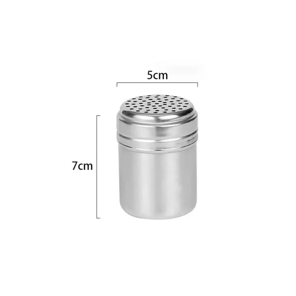 Multi-purpose Stainless Steel Seasoning Jar Salt Sugar Bottle Rotating Cover