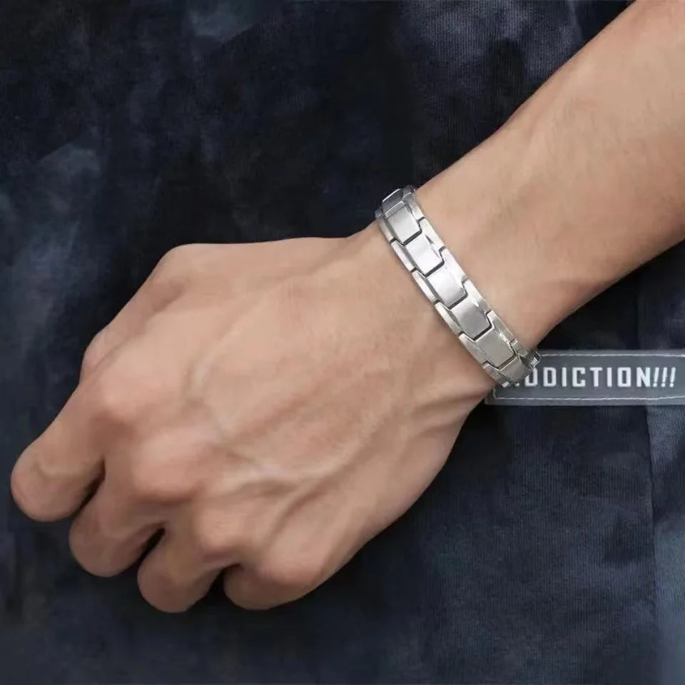 Fashion Stainless Steel Bangle Bracelet 9mm Width Italian Elastic Charm