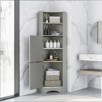 3Colors Tall Bathroom Corner Cabinet,