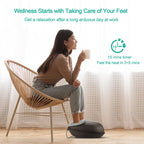 Foot Massager Machine with Heat Roller Muscle Relaxation Pain Relief Electric Fully Wrapped Foot Massage