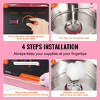 Commercial Cotton Candy Machine w/ Stainless Steel Bowl and Sugar Scoop