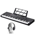 SucceBuy 61 Key Digital Keyboard Piano Electric Portable Piano 200 Tones 200 Rhythms or 600 Tones 500 Rhythms for Beginner Use