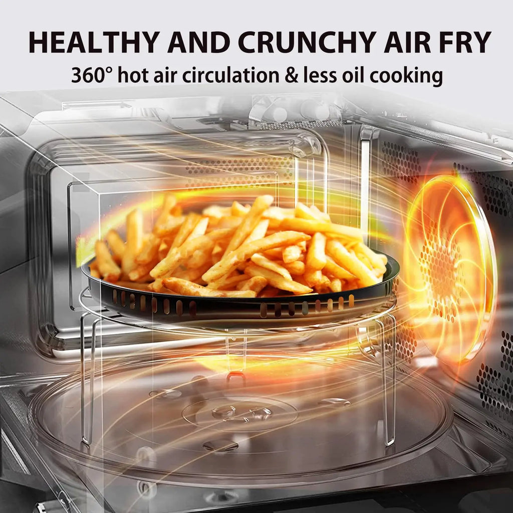 TOSHIBA 6-in-1 Inverter Microwave Oven Air Fryer Combo MASTER Series - Broil, Convection, Speedy Combi, 27 Auto Menu