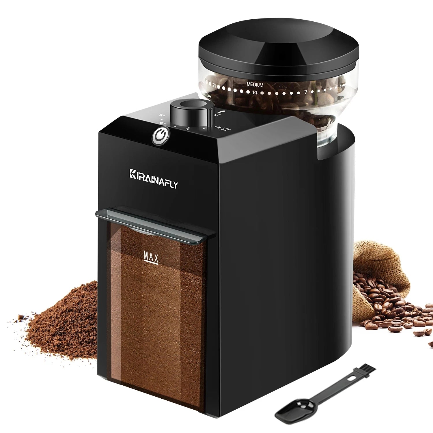 Electric Coffee Bean Grinder With 28 Adjustable Gears