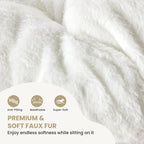 Soft Faux Fur Large Size Folding Lounge Reading Chair
