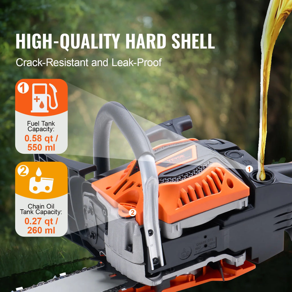 Gas Chainsaw 58CC 20" 3.22HP Handheld