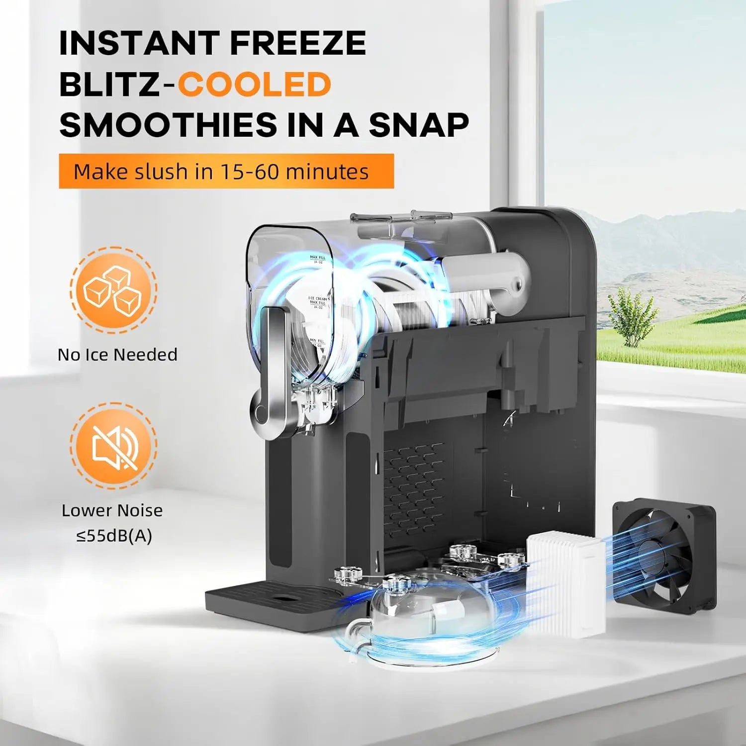 Frozen Drink Maker with LED Display & 6 Pre-Set Programs