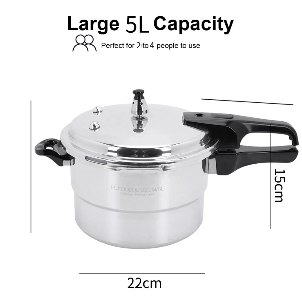 Aluminum Pressure Cooker with Steaming Plate
