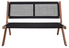 Natural Wood & Rope Foldable Bench Outdoor Patio Garden 48in, Customized