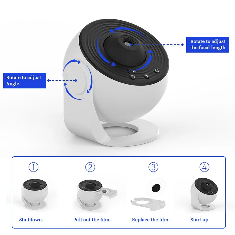 Sky Projector 360° Rotate Planetarium Lamp For Kids