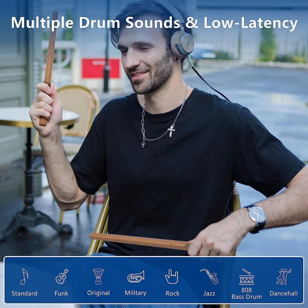 AeroBand Electronic Drums Drumsticks PocketDrum 2 MAX Pocket Musical Instrument Acoustic Battery Air Drum Kit Pedals 8 Sounds