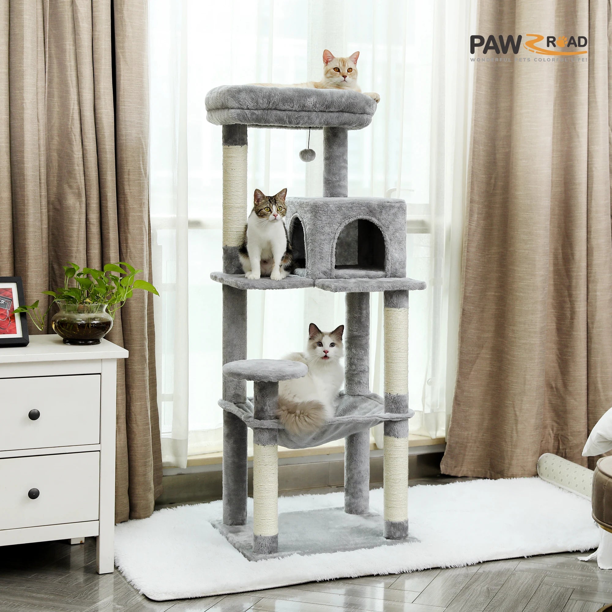5-Level Cat Tower with Hammock